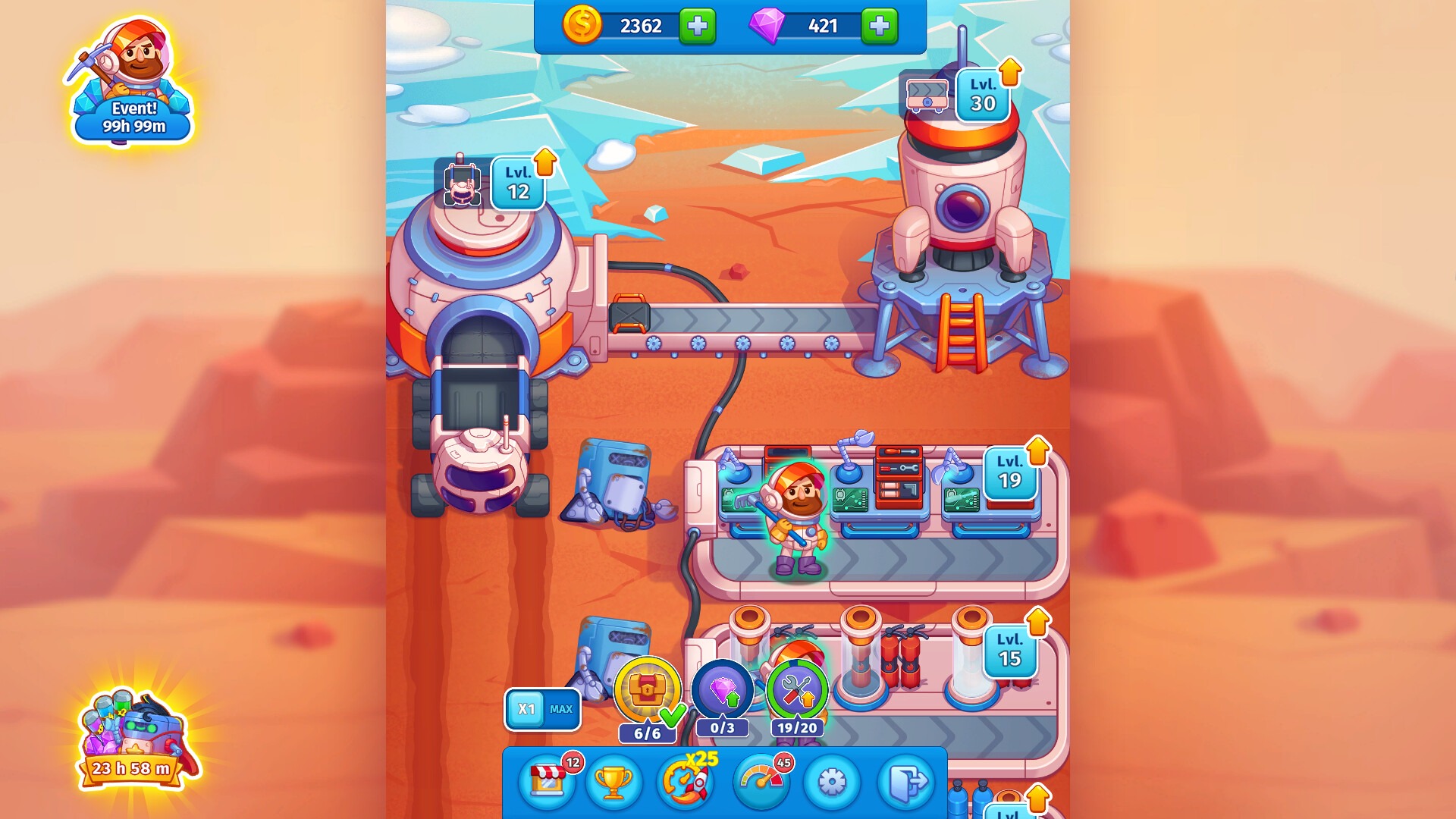 Idle Mars Colony