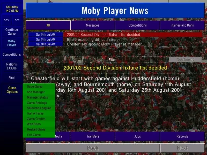 Championship Manager: Season 01/02