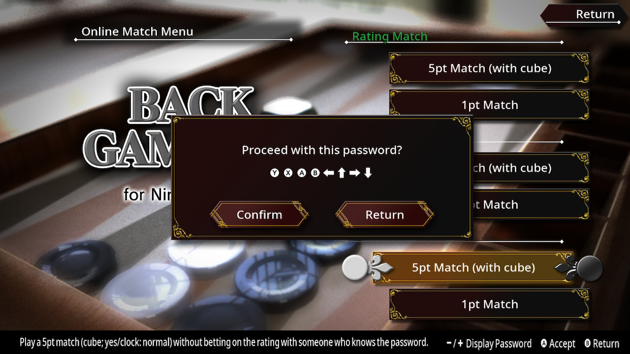 Backgammon Pro for Nintendo Switch