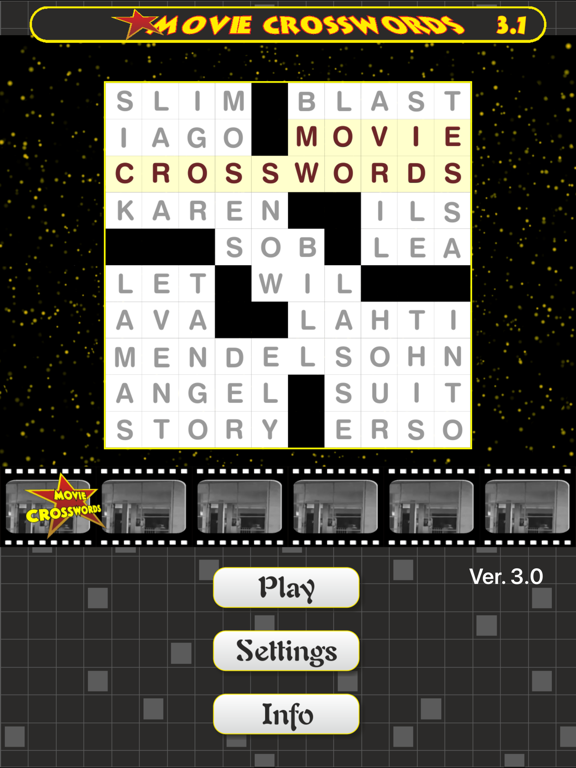Movie Crosswords