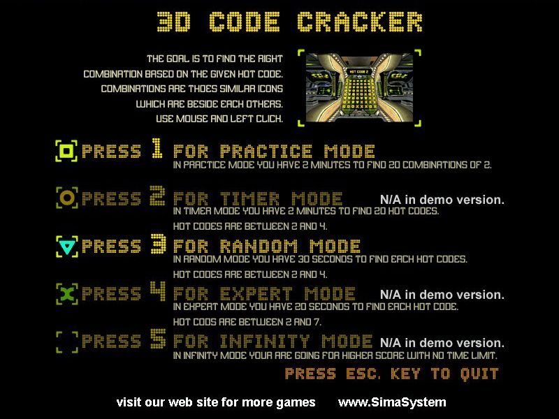 3D Code Cracker