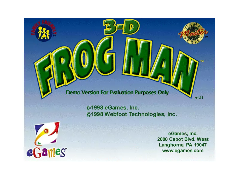 3-D Frog Man