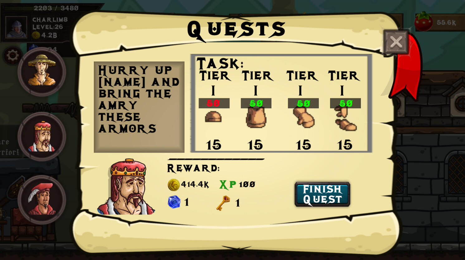 Medieval Idle: Quest