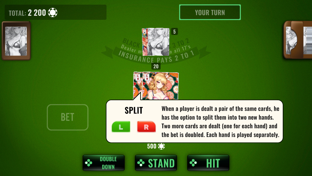 BlackJack Waifu Tour