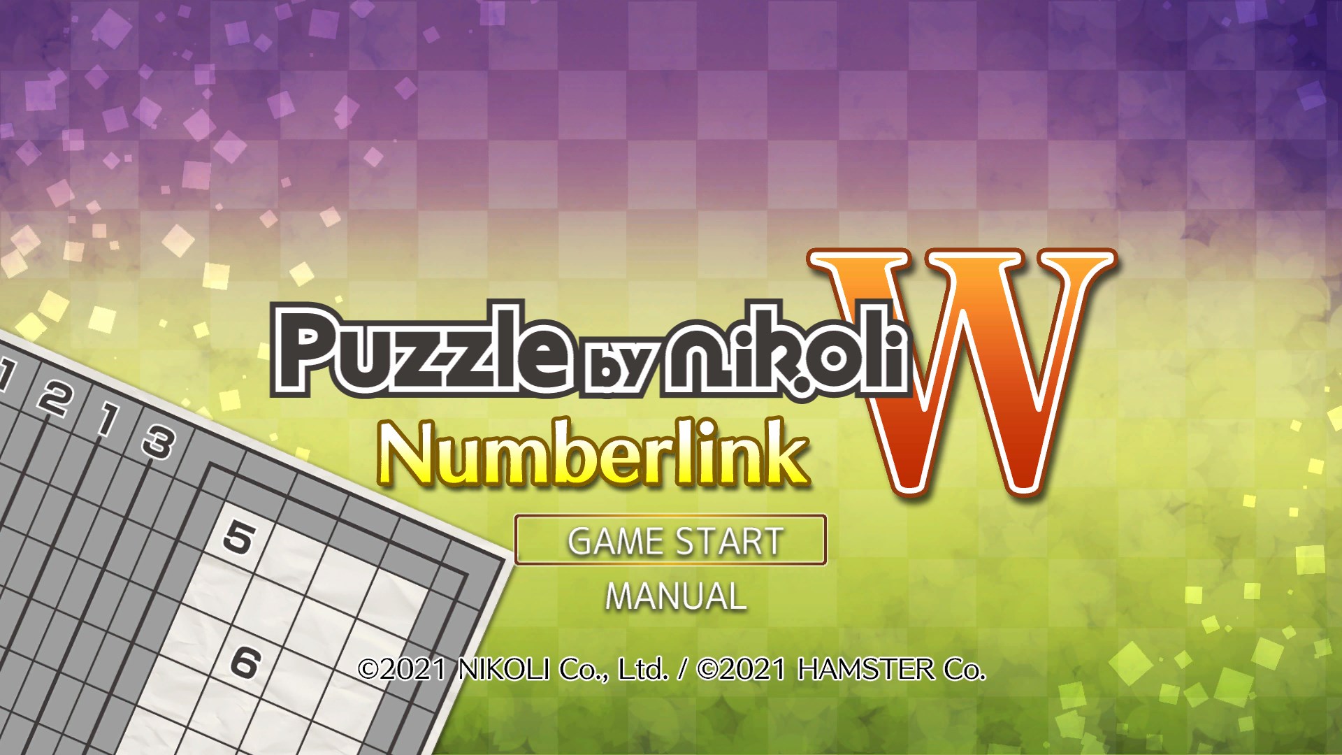 Puzzle by Nikoli W Numberlink