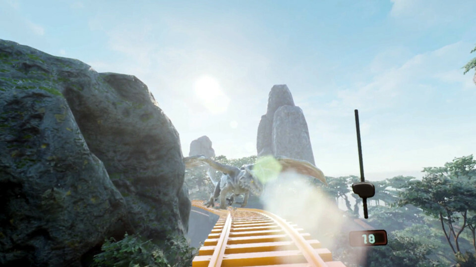 Immersive Jurassic World Roller Coaster VR