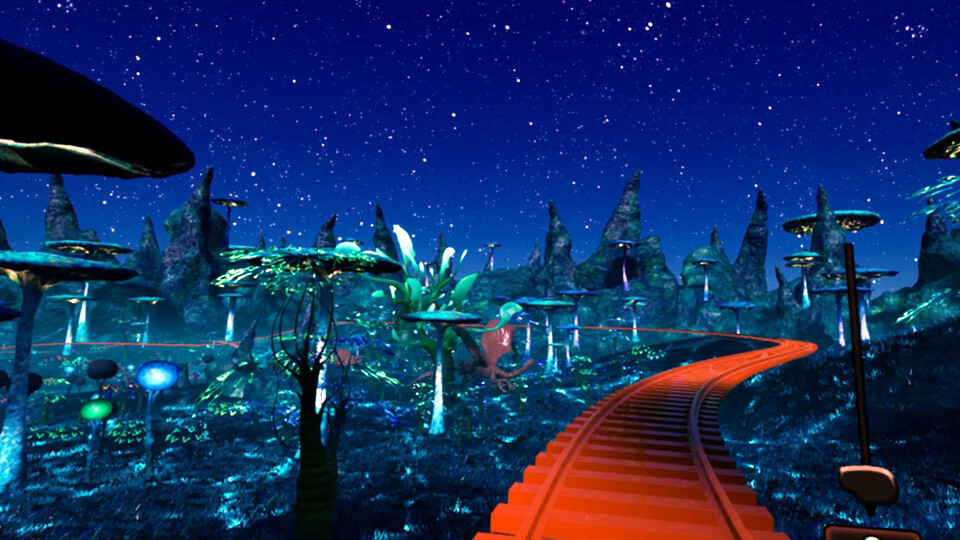 Immersive Jurassic World Roller Coaster VR