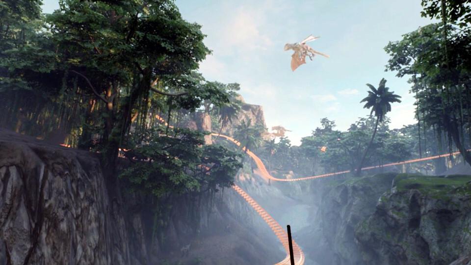 Immersive Jurassic World Roller Coaster VR