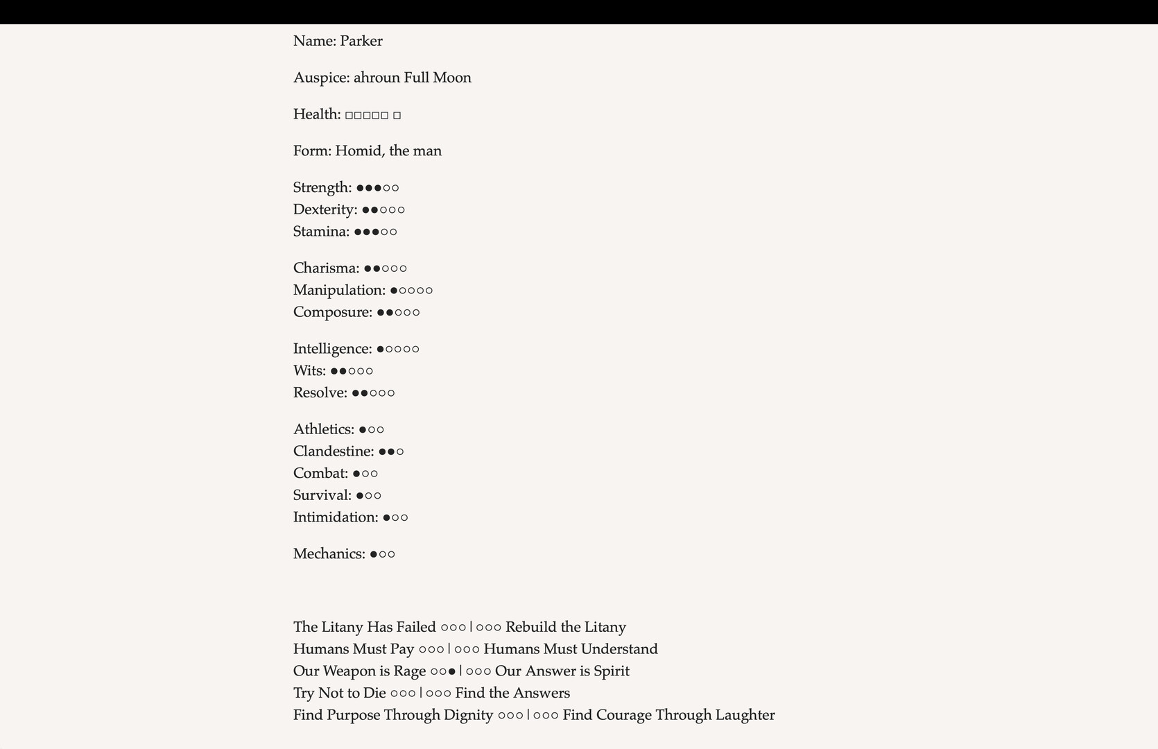 Werewolf: The Apocalypse – The Book of Hungry Names