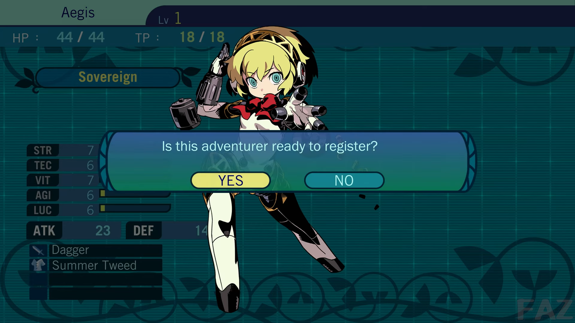 Etrian Odyssey III HD Character Set DLC