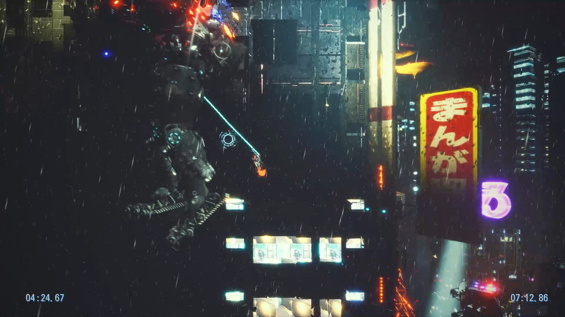 Cyber Ninja that Climbs the City