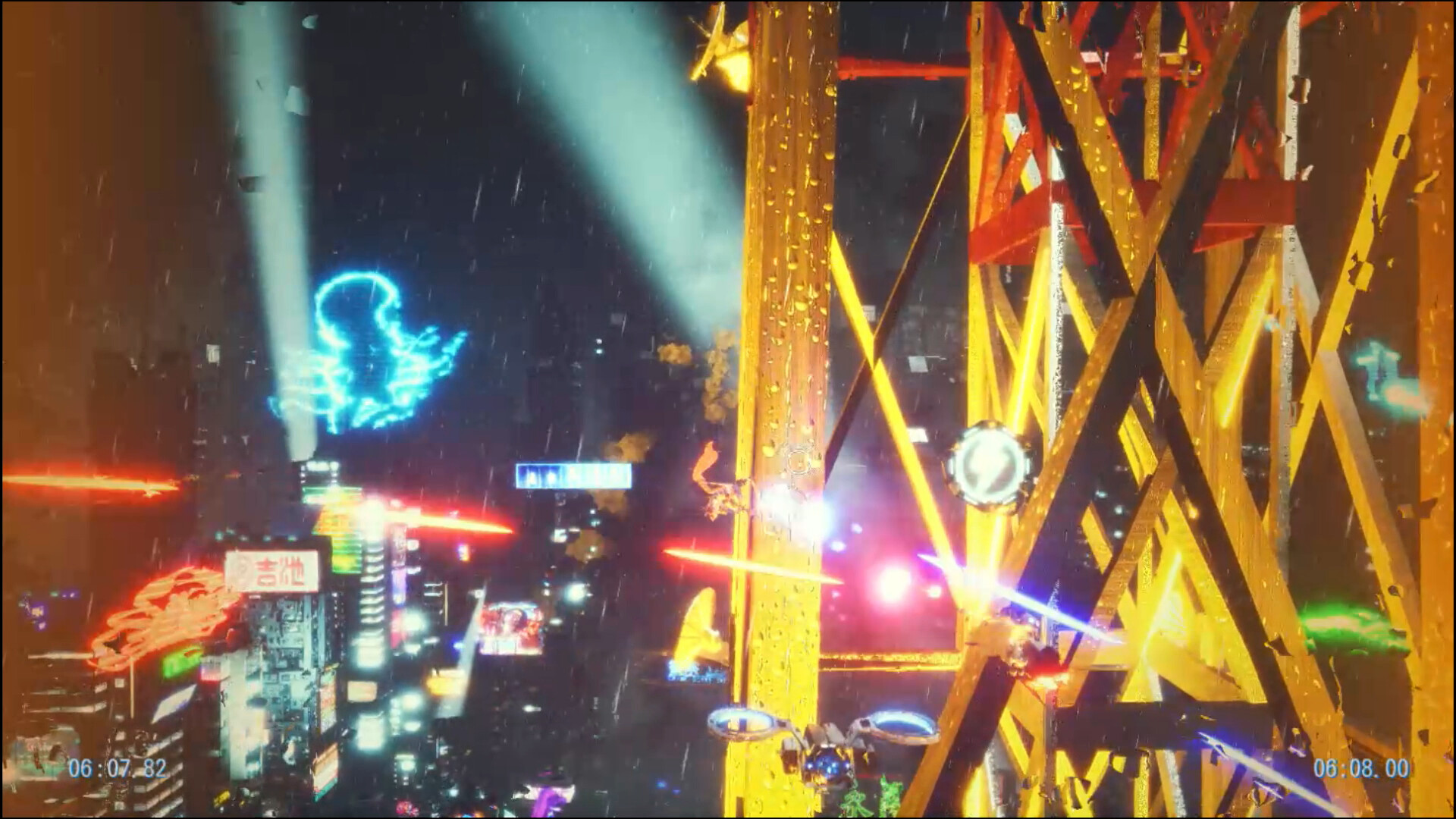 Cyber Ninja that Climbs the City