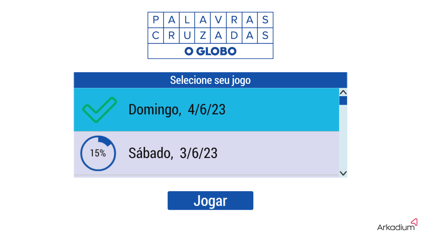 Palavras Cruzadas: O Globo