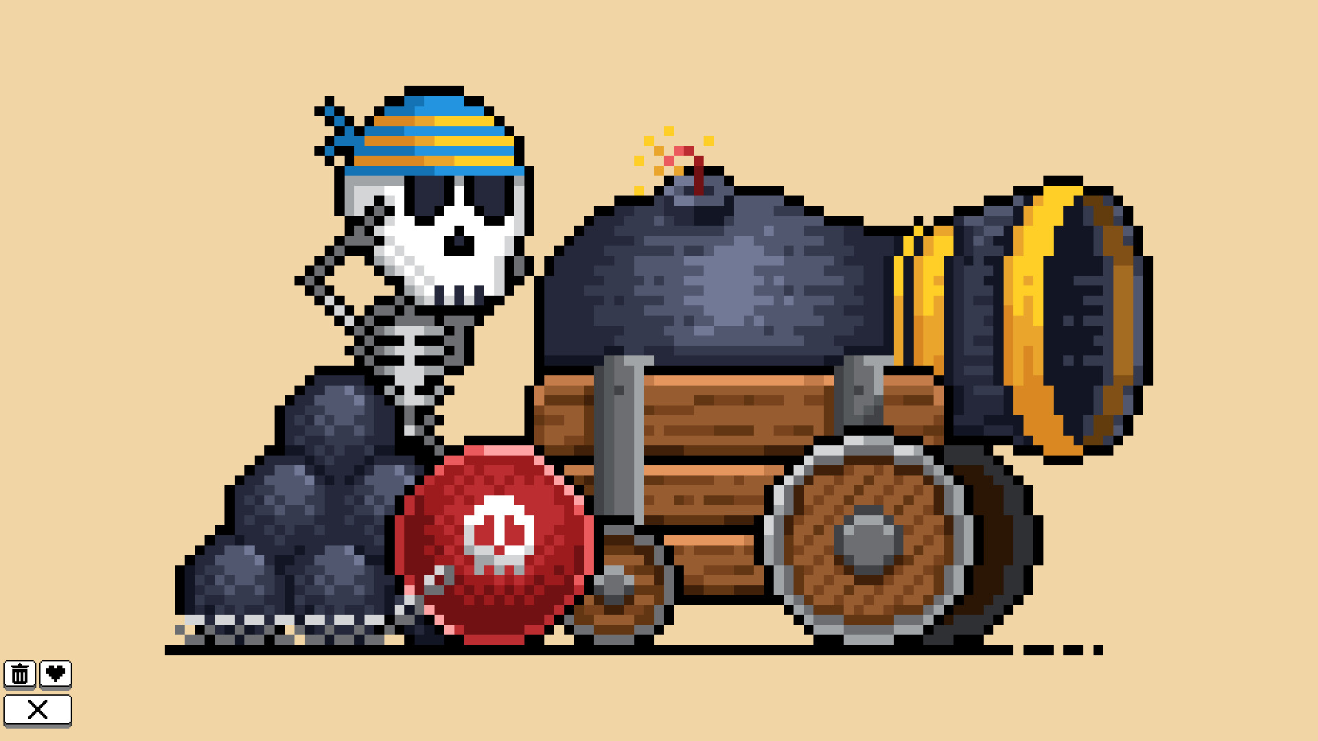 Coloring Pixels: Pirates Pack
