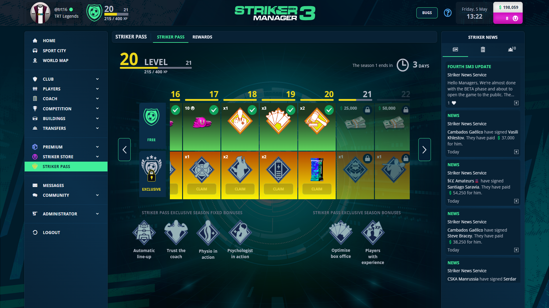 Striker Manager 3