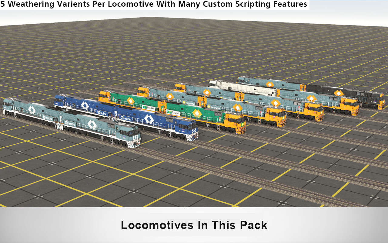 Trainz Railroad Simulator 2019: NR Class Locomotive – National Rail Mega Pack