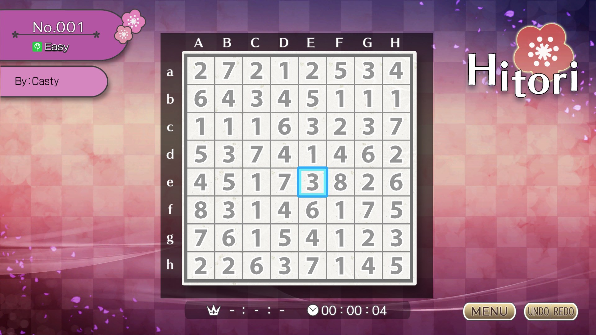 Puzzle by Nikoli W Hitori