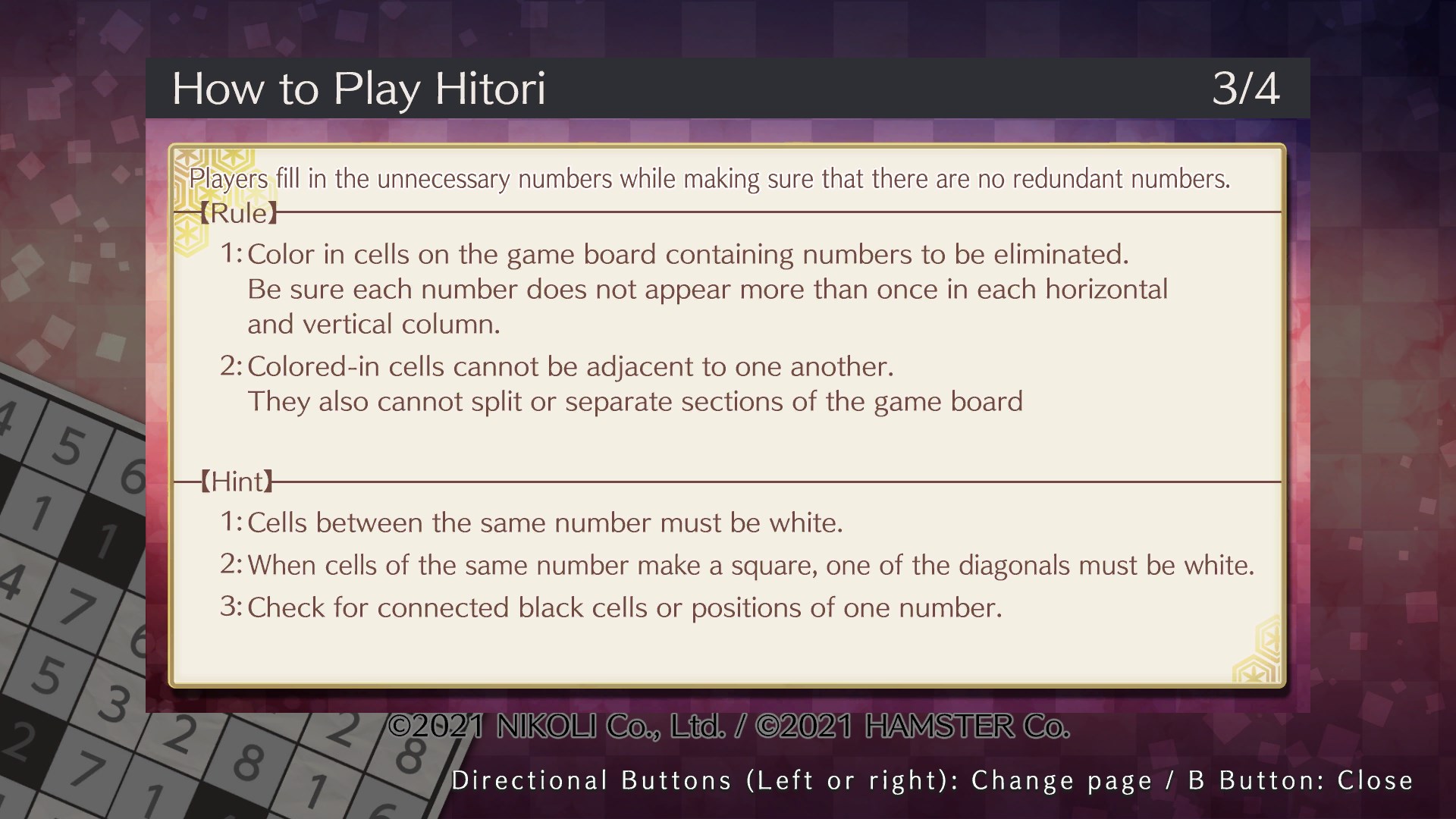 Puzzle by Nikoli W Hitori