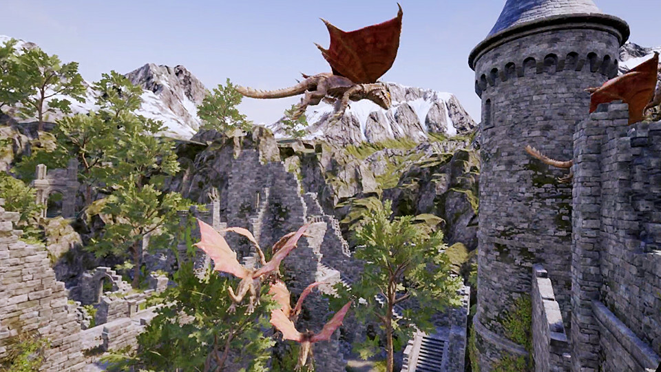 VR Pterosaur Rock Climbing