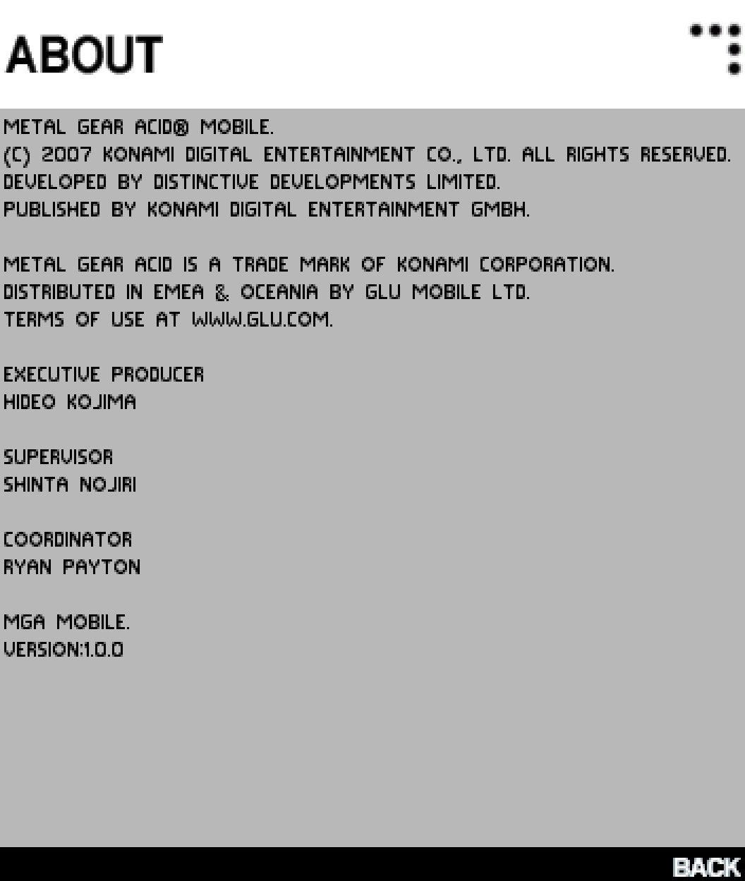 Metal Gear Acid Mobile