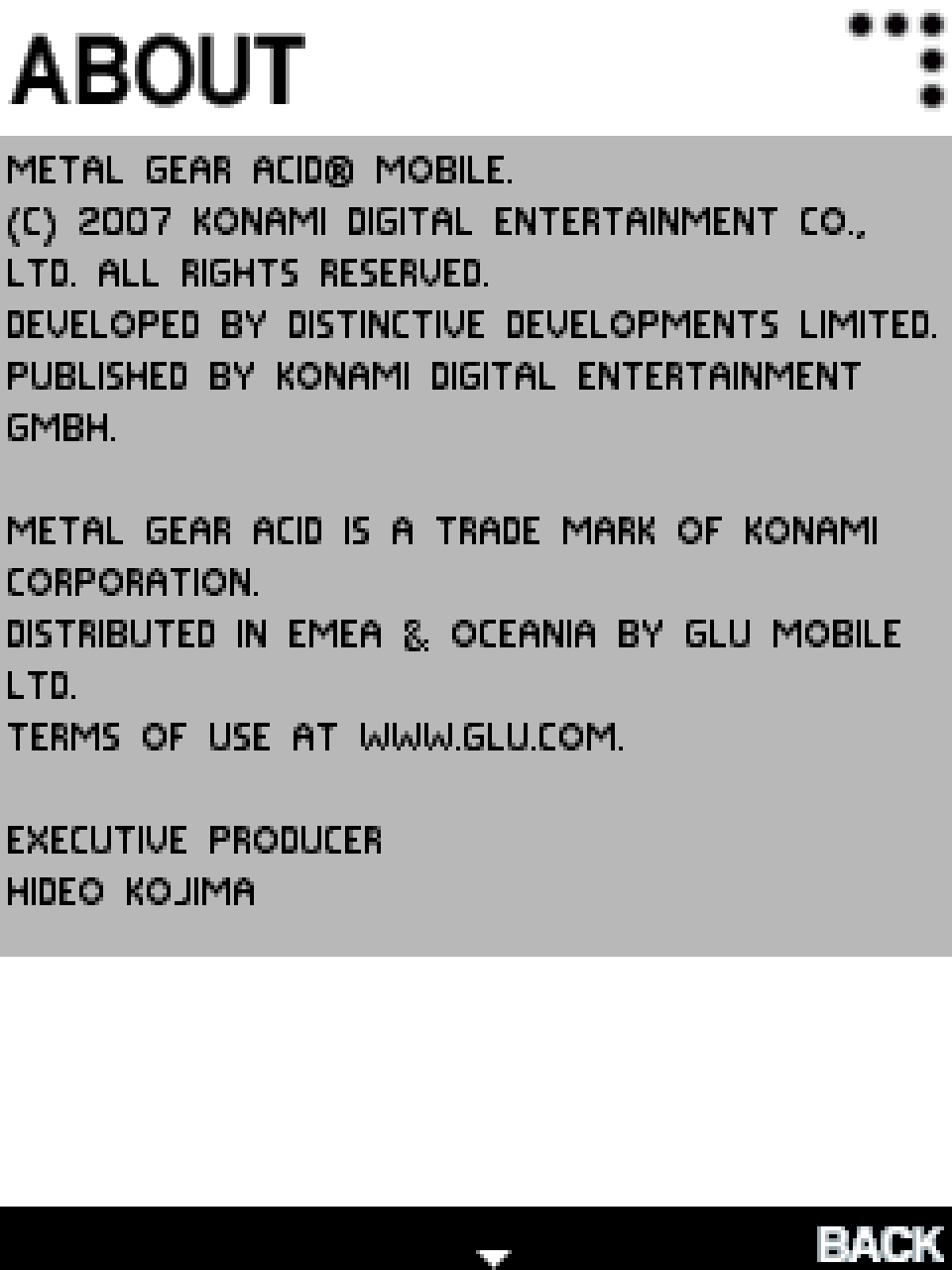 Metal Gear Acid: Mobile 3D