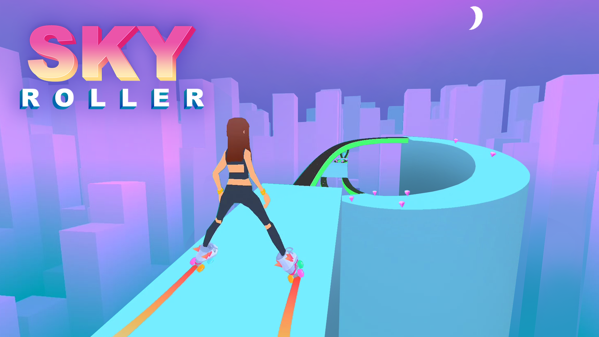 Sky Roller: Rainbow Skating