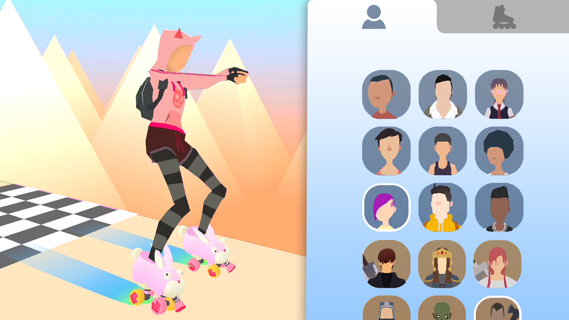 Sky Roller: Rainbow Skating