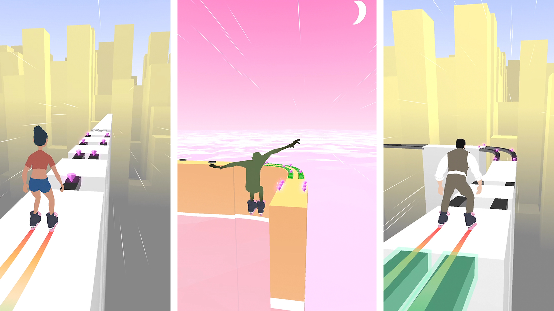 Sky Roller: Rainbow Skating