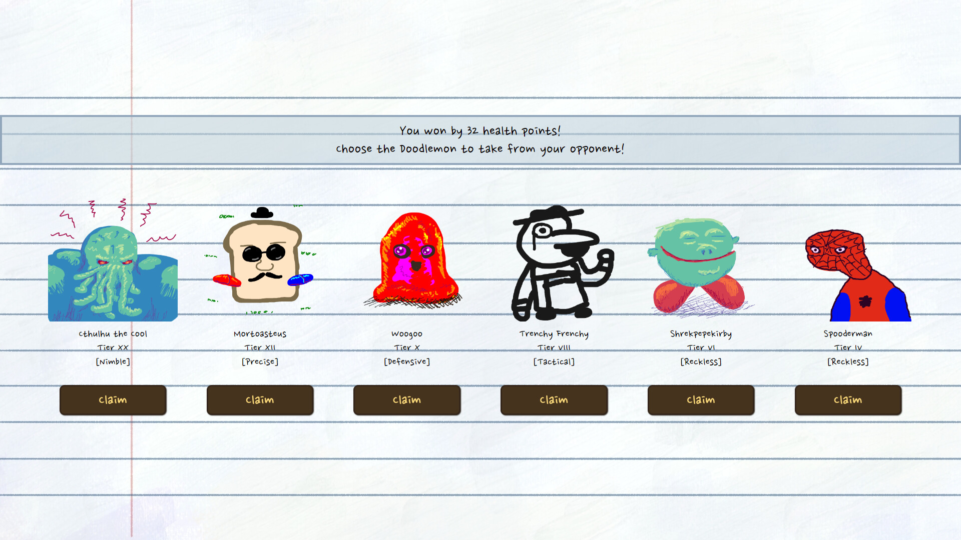 Doodle Dice Monsters