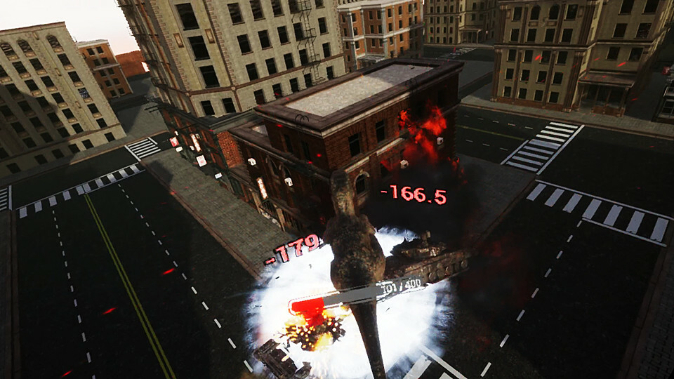 VR Dinosaur City War