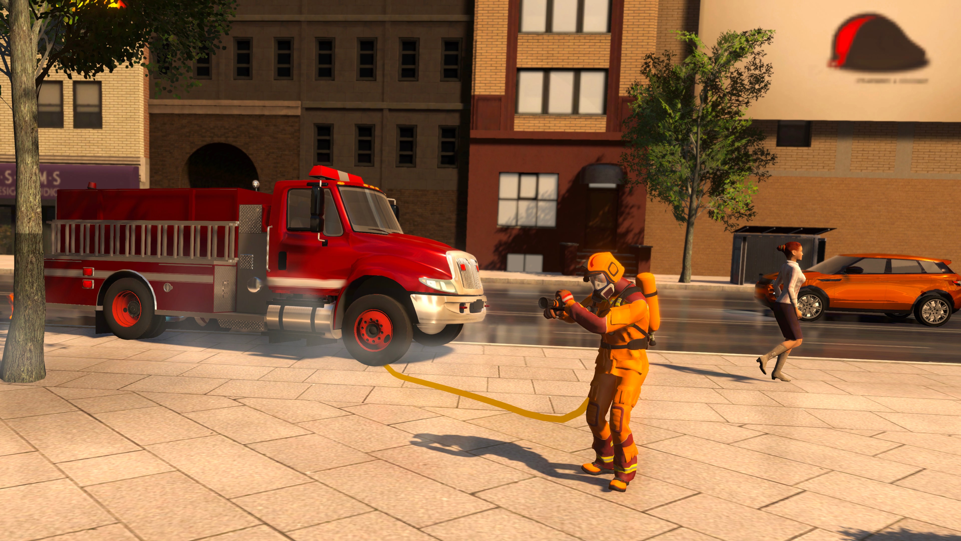 Firefighter Simulator 911: Car Fire Truck Driver