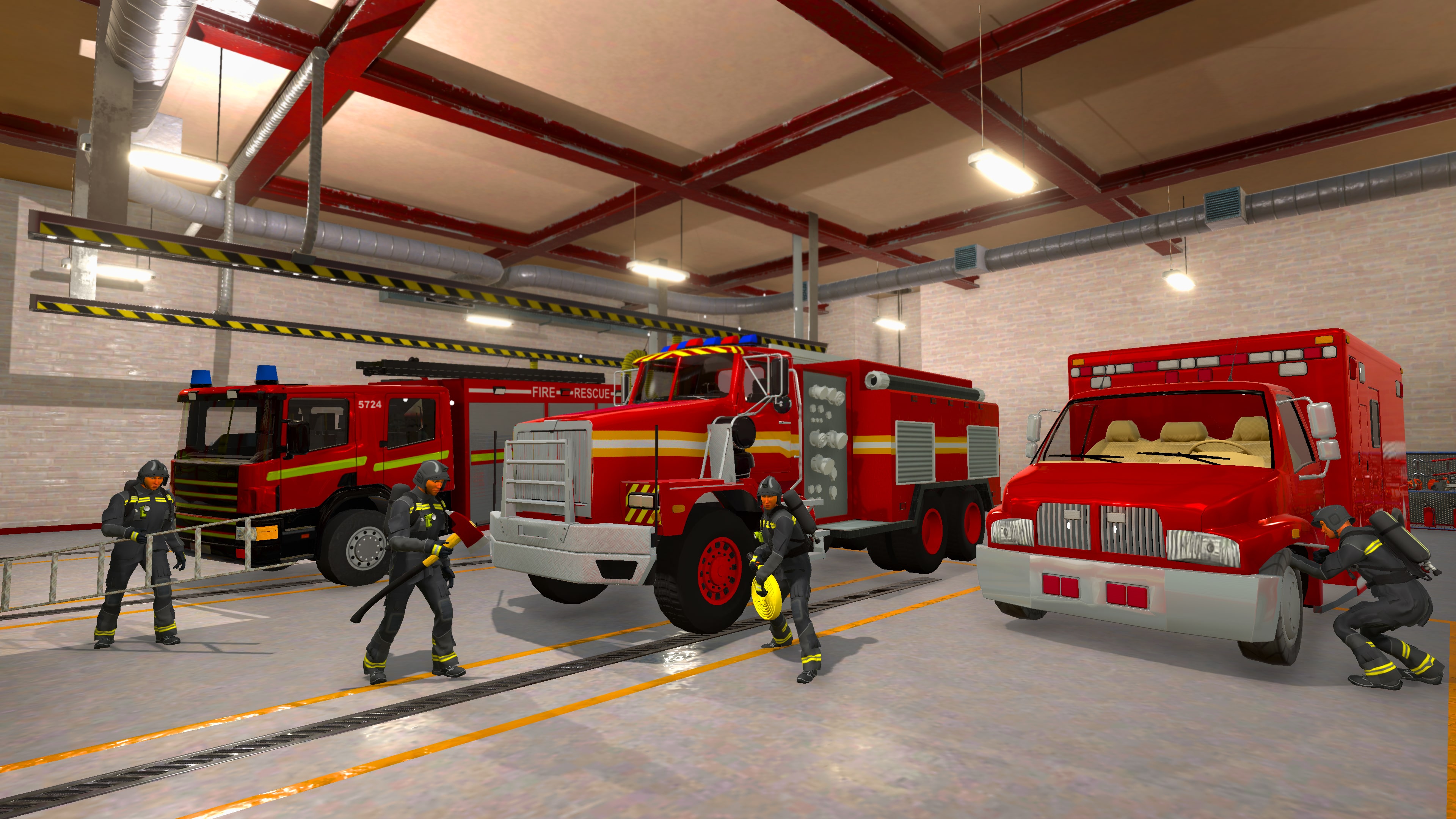 Firefighter Simulator 911: Car Fire Truck Driver