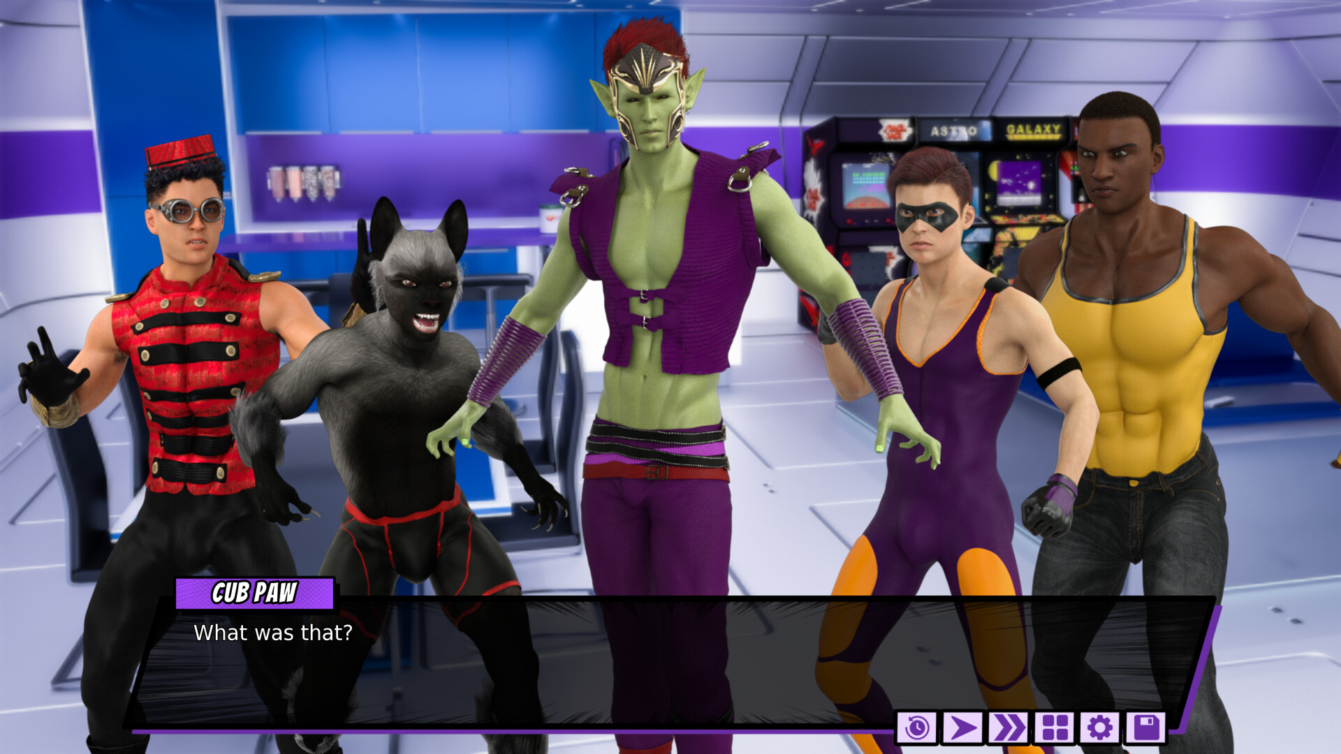 Fresh Force Frustrations: A Gay Superhero Erotic Visual Novel