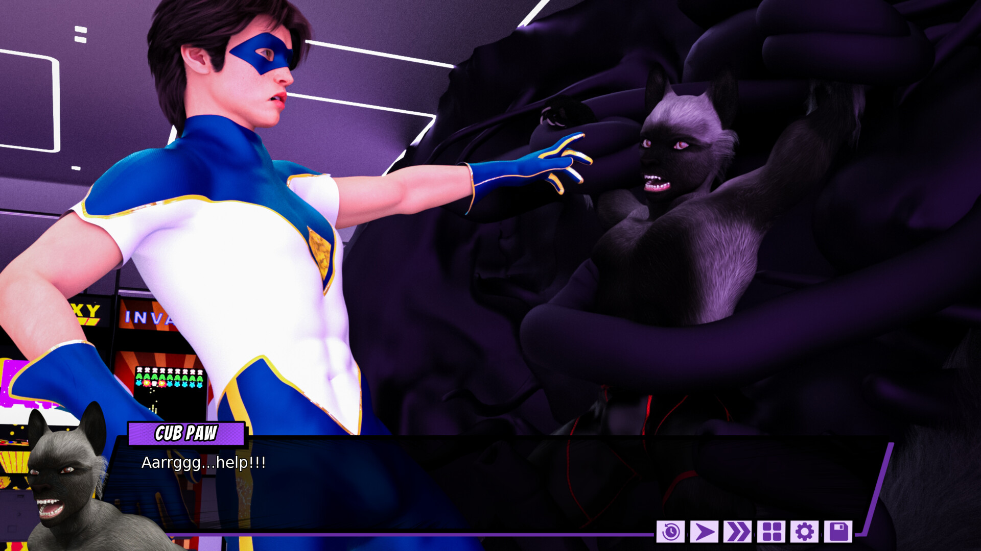 Fresh Force Frustrations: A Gay Superhero Erotic Visual Novel