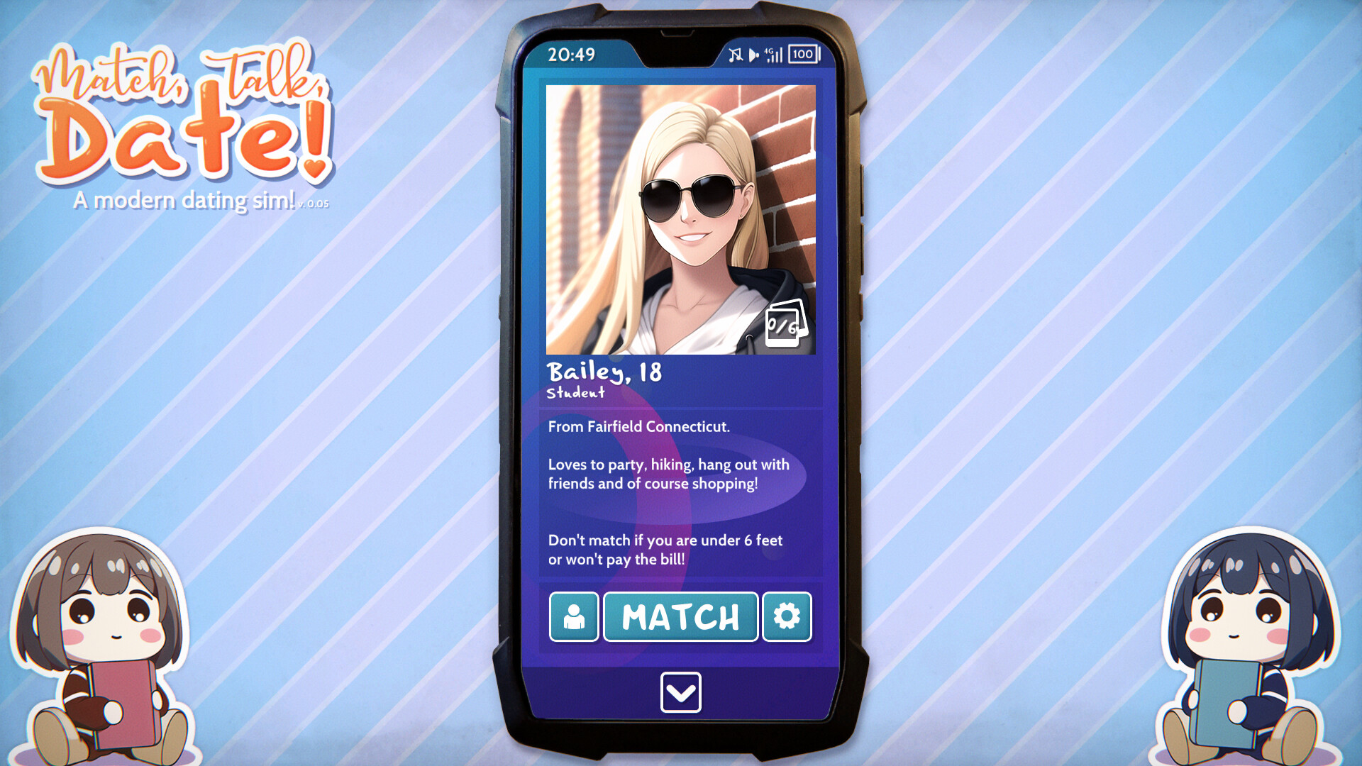Match, Talk, Date!: A Modern Dating Sim!
