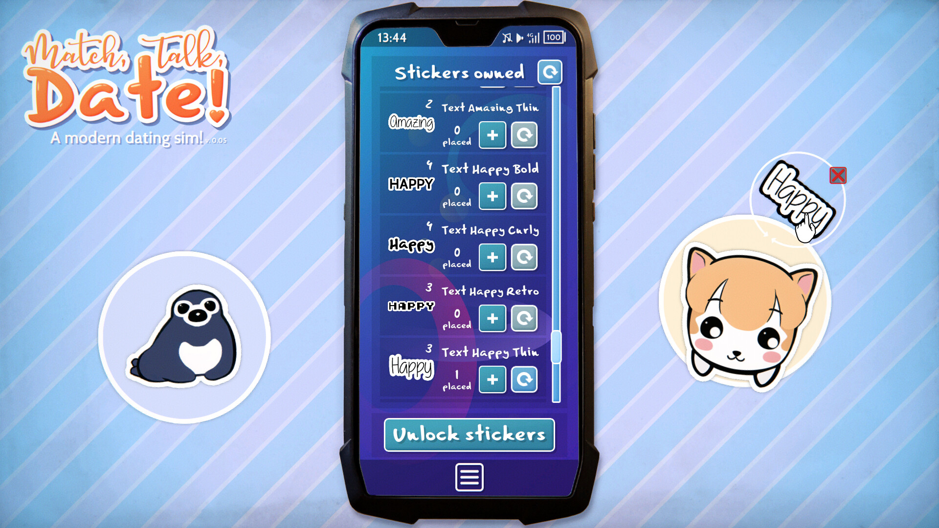 Match, Talk, Date!: A Modern Dating Sim!