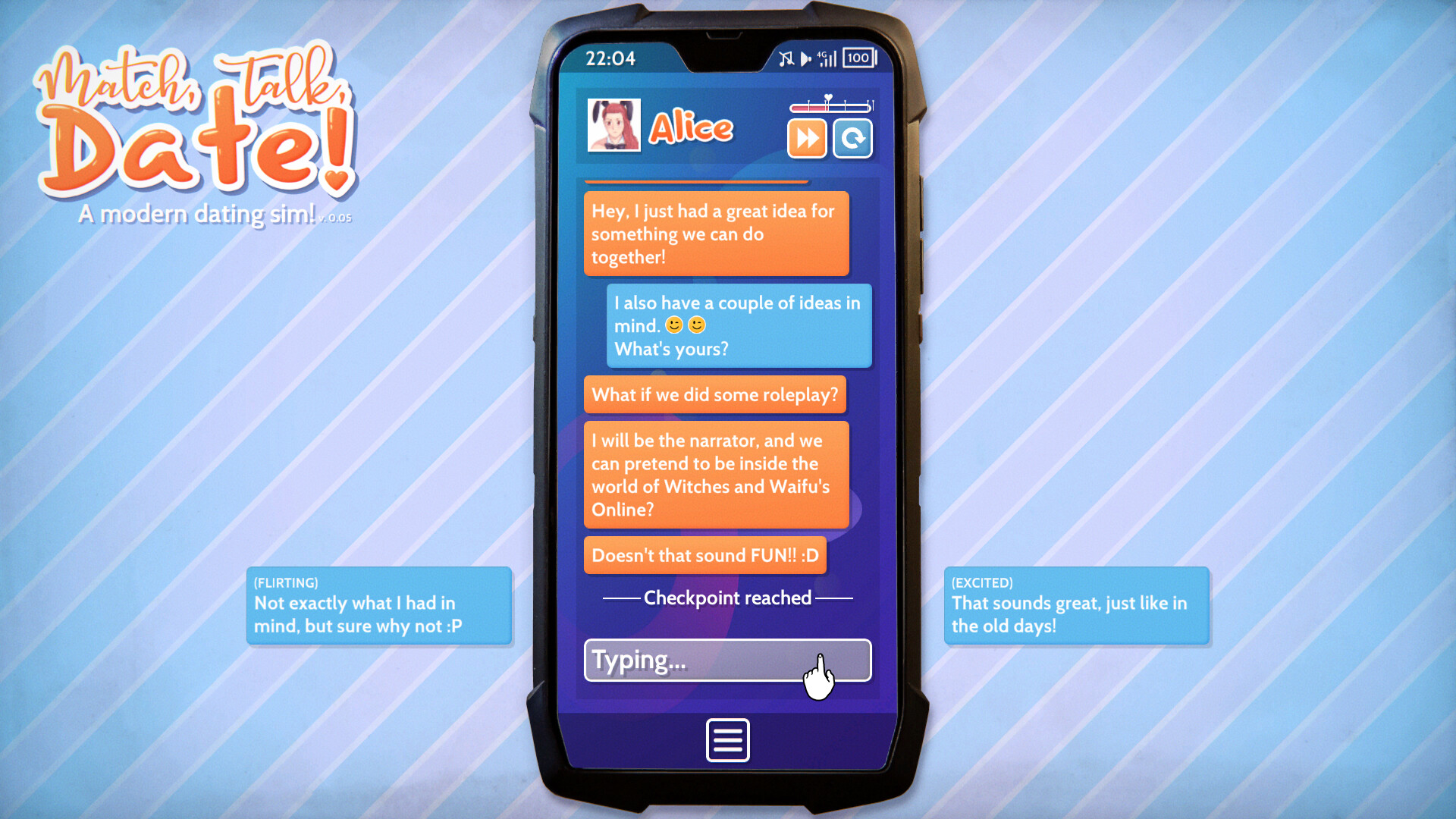 Match, Talk, Date!: A Modern Dating Sim!