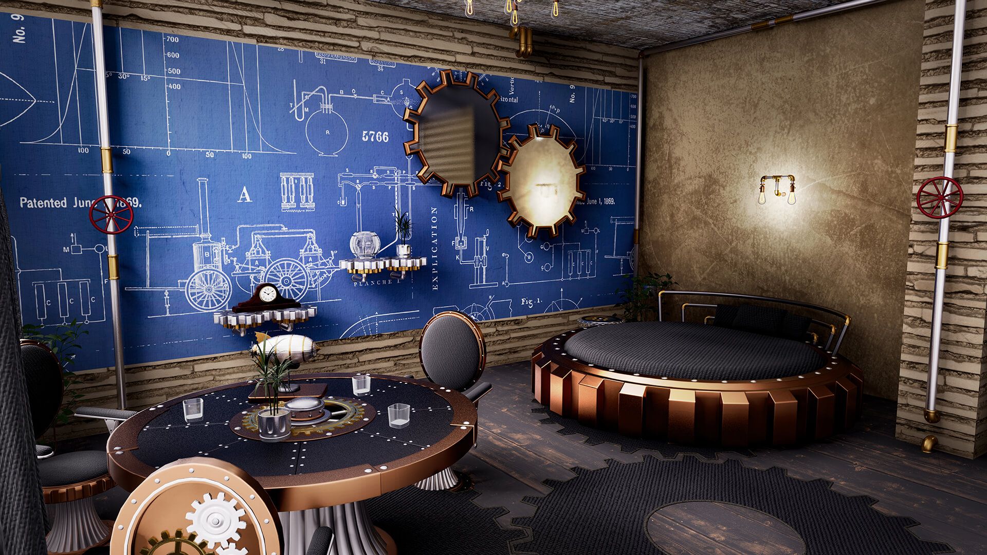 Hotel Renovator: Steampunk Furniture Set