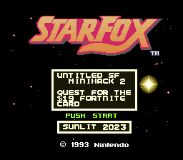Untitled Star Fox Minihack 2