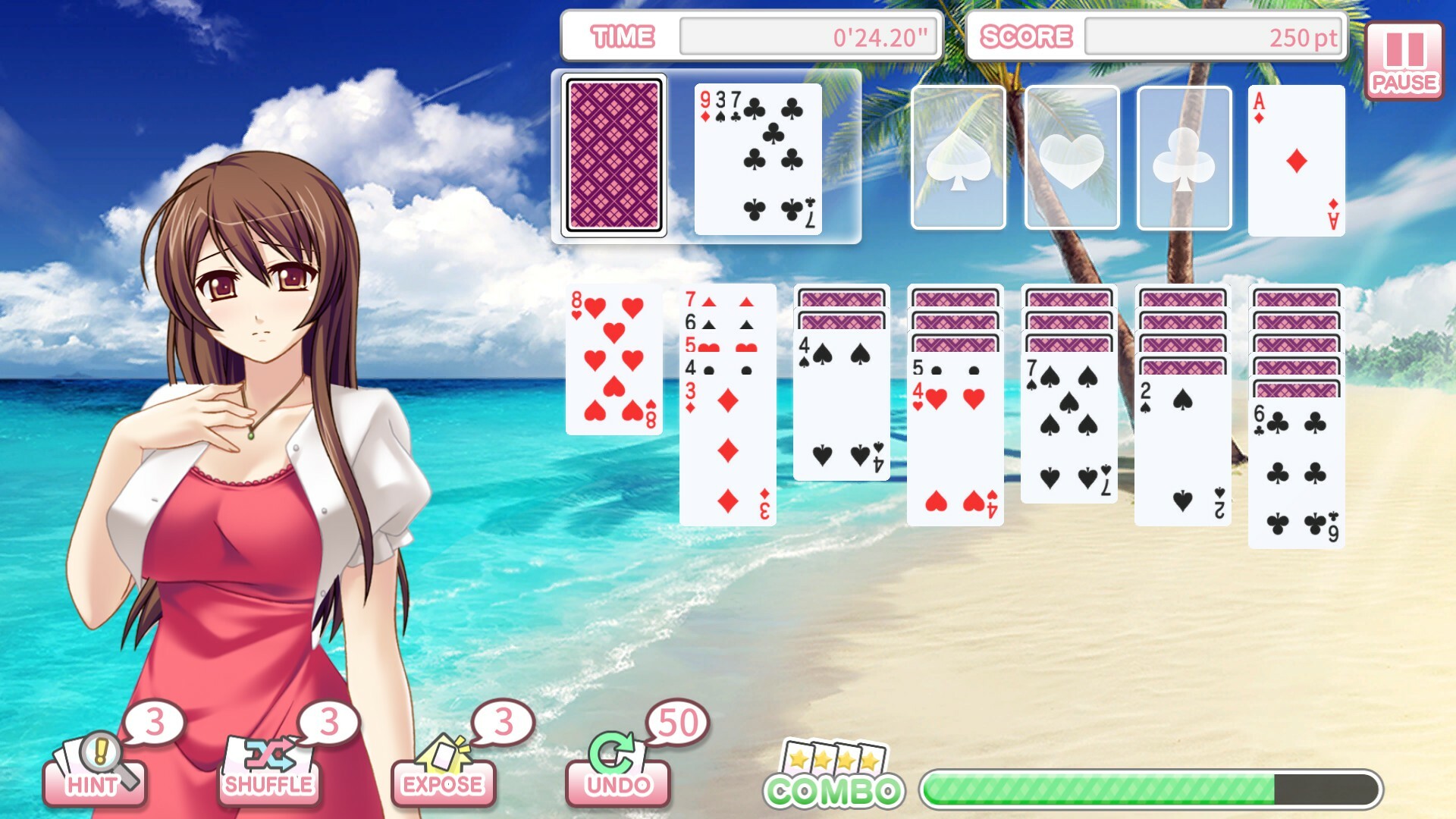 Pretty Girls Klondike Solitaire Plus
