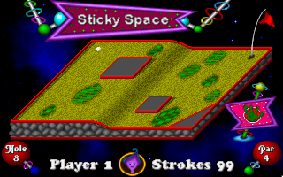 Fuzzy’s Cosmic Space Golf