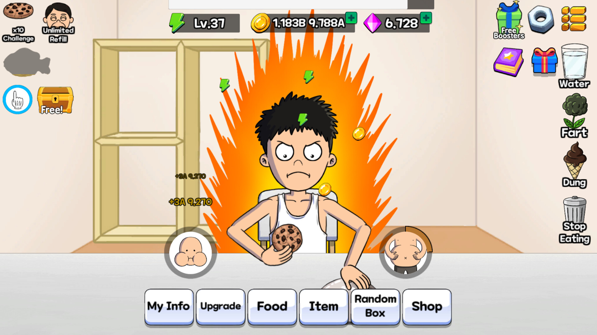 Food Fighter Clicker Games