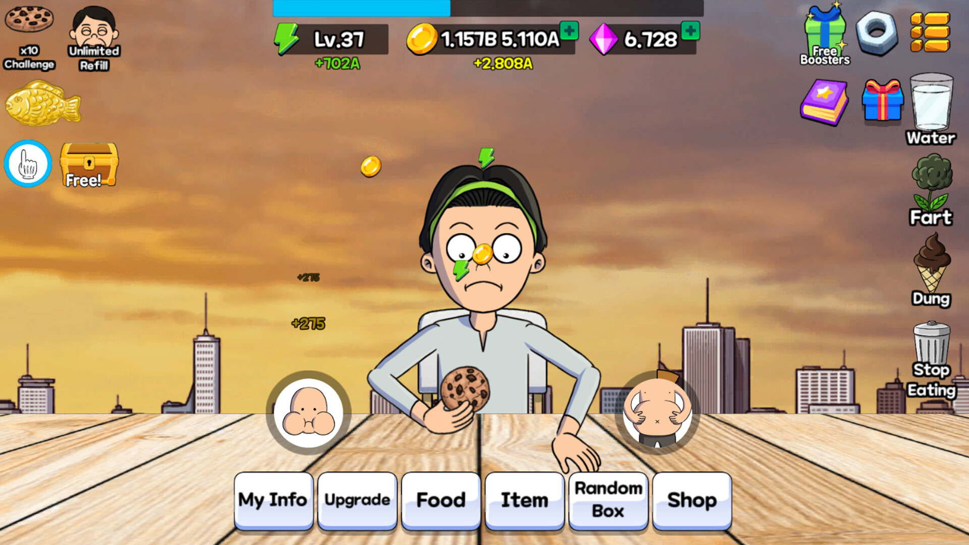 Food Fighter Clicker Games