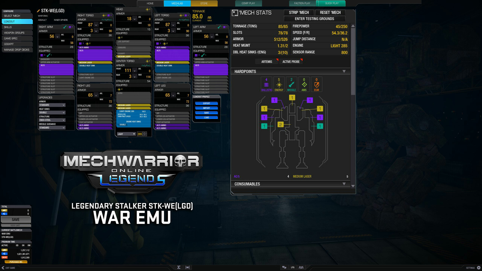 MechWarrior Online: War Emu Legendary Mech Pack