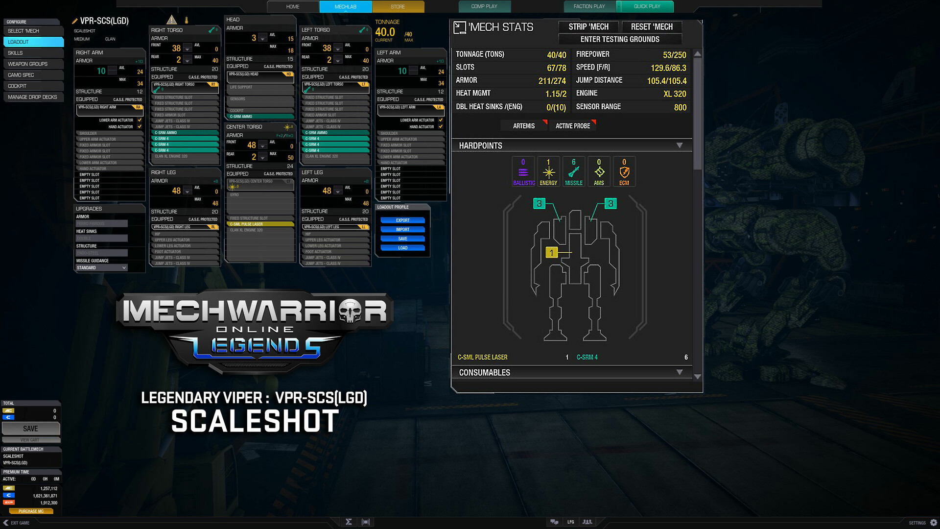 MechWarrior Online: Scaleshot Legendary Mech Pack