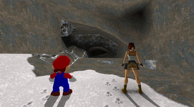 Super Mario 64 in Tomb Raider