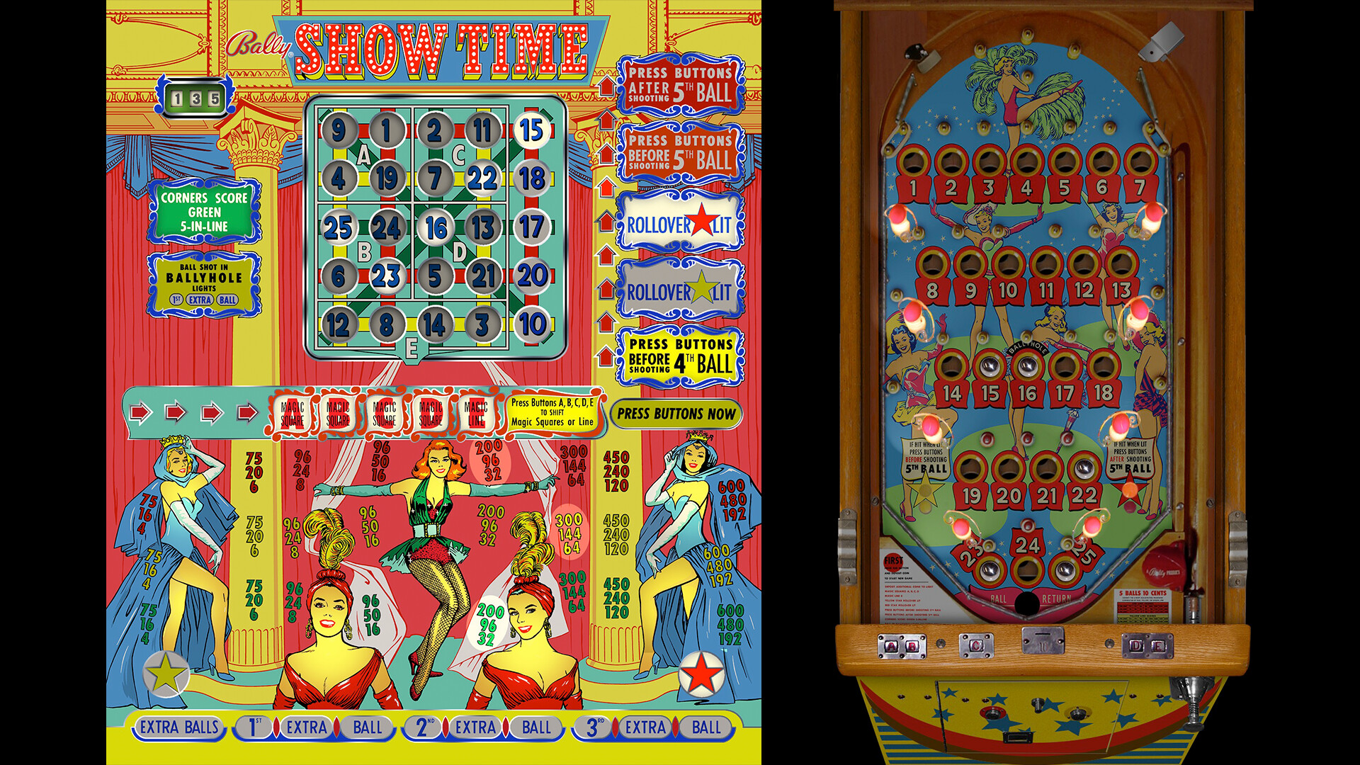 Bingo Pinball Gameroom: Bally Show Time