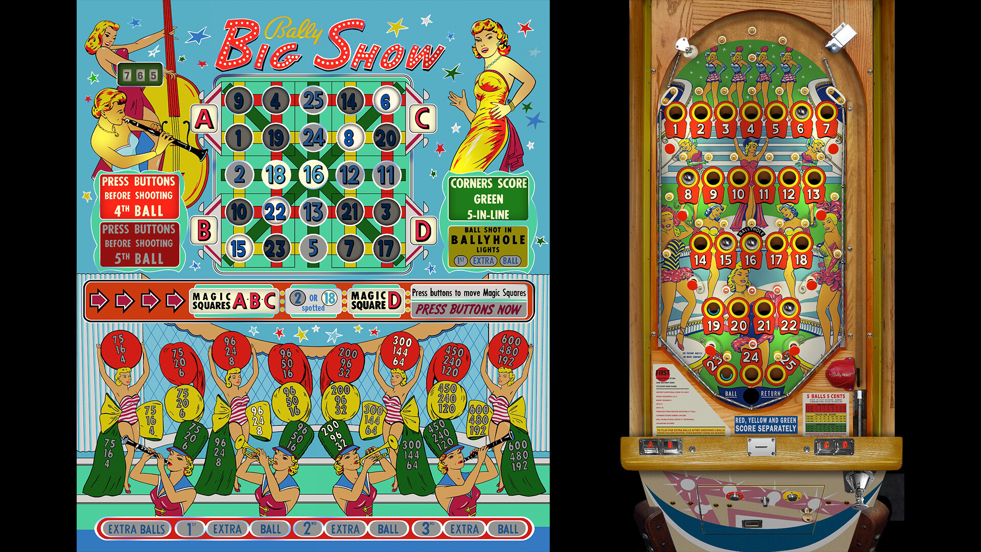 Bingo Pinball Gameroom: Bally Big Show