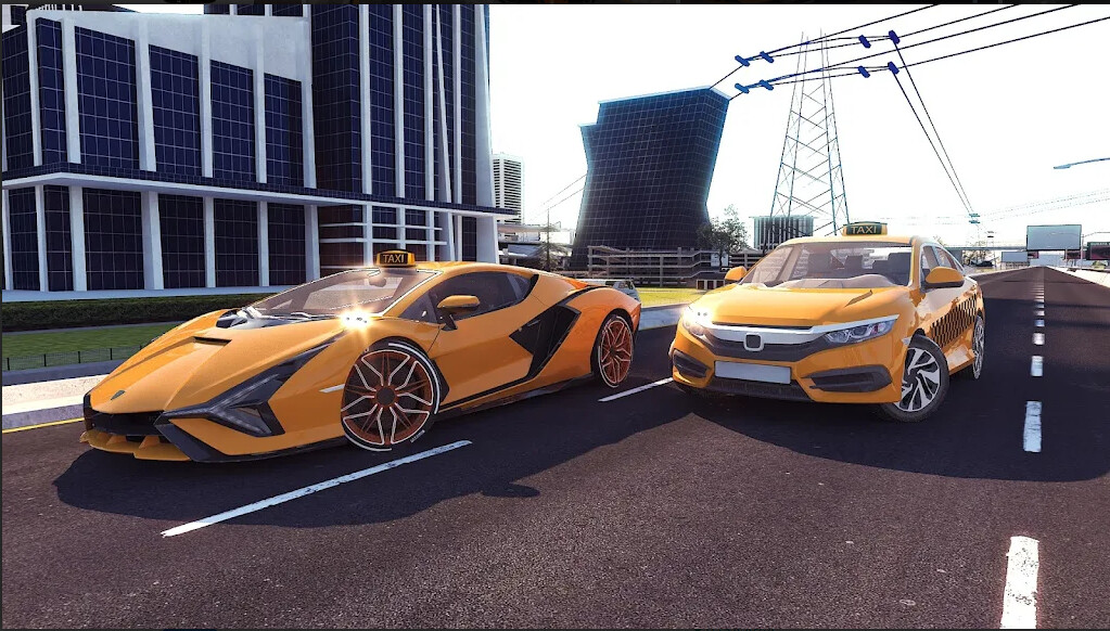 Taxi Simulator in City