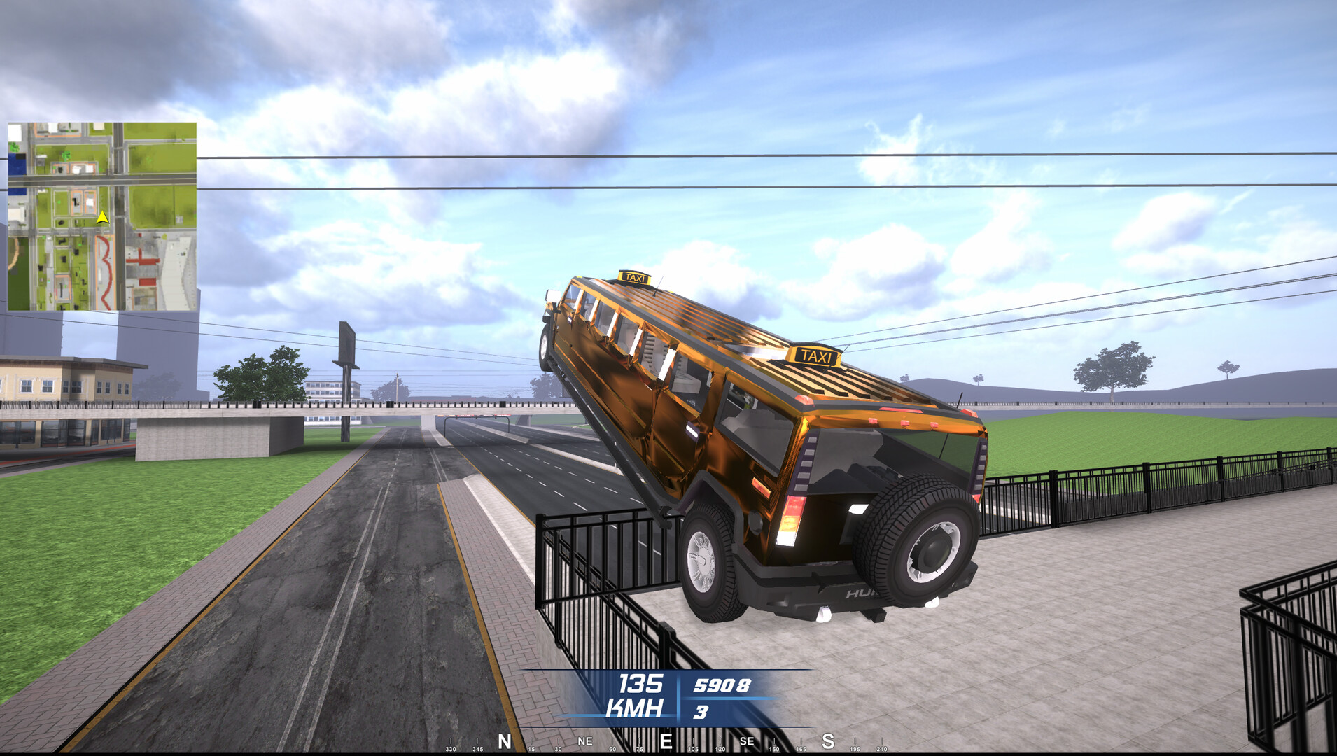 Taxi Simulator in City